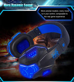 Gaming Headset with Mic/LED Light Stereo Noise Reduction