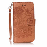 Leather Flip Case For iphone & Samsung Galaxy