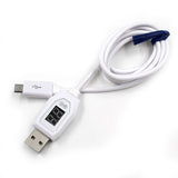 Digital LCD Voltage Display Micro USB Data Charging Cable