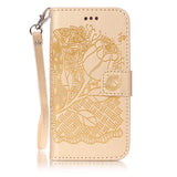 Leather Flip Case For iphone & Samsung Galaxy