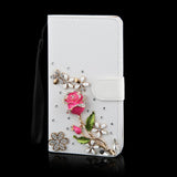 Crystal Rhinestone Diamond Leather Phone Case for Samsung galaxy