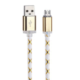 1M LED Light Micro USB Charger Cable for Samsung galaxy S7 Edge
