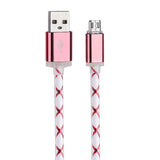 1M LED Light Micro USB Charger Cable for Samsung galaxy S7 Edge