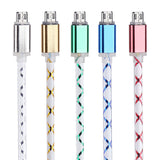 1M LED Light Micro USB Charger Cable for Samsung galaxy S7 Edge