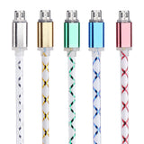 1M LED Light Micro USB Charger Cable for Samsung galaxy S7 Edge