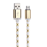 1M LED Light Micro USB Charger Cable for Samsung galaxy S7 Edge