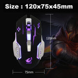 Wired Optical Gaming Mouse with LED Light