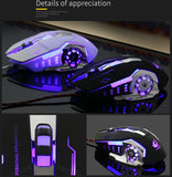 Wired Optical Gaming Mouse with LED Light