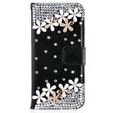 3D Diamond Crystal Luxury Flip PU Leather Case for Samsung Galaxy