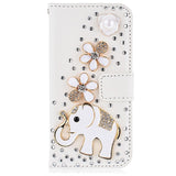 3D Diamond Crystal Luxury Flip PU Leather Case for Samsung Galaxy