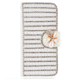 3D Diamond Crystal Luxury Flip PU Leather Case for Samsung Galaxy