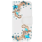 3D Diamond Crystal Luxury Flip PU Leather Case for Samsung Galaxy