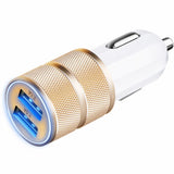 LED light 2 Ports Smart USB Car Charger